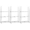 vidaXL Estanter&iacute;as de neum&aacute;ticos 3 niveles 3 uds acero 110x40x200 cm