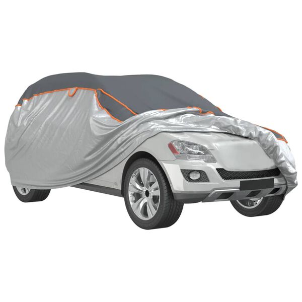 vidaXL Funda coche completa SUV protecci&oacute;n antigranizo XL gris/plata