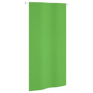 vidaXL Toldo pantalla para balc&oacute;n tela oxford verde claro 120x240 cm