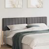 vidaXL Cabecero tapizado con cabecera Marr&oacute;n y gris oscuro 180 cm