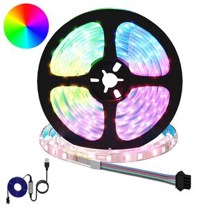 vidaXL Tira LED 2 uds. Negro y Transparente Cobre y pl&aacute;stico