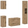 vidaXL Juego de armarios de ba&ntilde;o de 4 piezas UTRECHT Roble artisan
