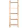 vidaXL Estantería/divisor de espacios de madera maciza 60x35x160 cm