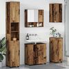 vidaXL Juego de muebles de ba&ntilde;o con caj&oacute;n 5 pcs Madera Vieja