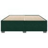 vidaXL Estructura cama sin colch&oacute;n terciopelo verde oscuro 200x200 cm