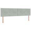 vidaXL Cama tipo Box Spring Gris claro 180 x 200 cm Terciopelo