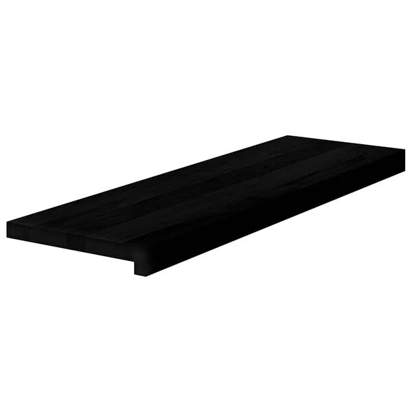vidaXL Pelda&ntilde;os de escalera 4 uds madera maciza roble marr&oacute;n oscuro