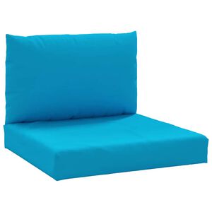 vidaXL Cojines para palets 2 unidades tela Oxford azul claro