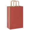 vidaXL Bolsas de papel con asas 250 uds rojo 21x11x31 cm