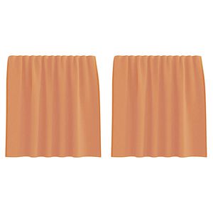 vidaXL Cortinas de voile con ojales para barra, 2 piezas, color terracota