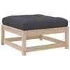 vidaXL Juego de sof&aacute;s de jard&iacute;n 4 pzas con cojines madera maciza pino