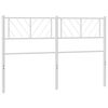 vidaXL Cabecero de repuesto de metal blanco 120 cm