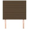 vidaXL Cabecero de cama marr&oacute;n oscuro 90x5x118/128 cm Tela