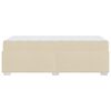 vidaXL Estructura de cama con colch&oacute;n Crema 80 x 200 cm tela