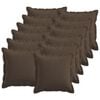 vidaXL Funda de almohada 12 uds. HOUTEN Topo 40 x 40 cm Lino Sint&eacute;tico