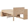vidaXL Estructura de cama sin colch&oacute;n madera maciza pino 75x190 cm