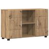 vidaXL Aparador FLORIN 88,5 x 30,5 x 55,5 cm Roble artisan