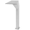 vidaXL Fuente de piscina de acero inoxidable 50x30x90 cm plateada