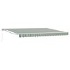 vidaXL Toldo retr&aacute;ctil manual Verde y 5 x 3 m