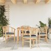 vidaXL Juego de comedor para jard&iacute;n 5 piezas madera maciza de teca