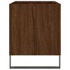 vidaXL Mueble discos madera contrachapada roble marr&oacute;n 74,5x38x48 cm