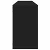 vidaXL Estantes cubo de pared 4 uds contrachapado negro 80x15x26,5 cm