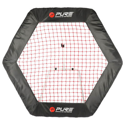 Pure2Improve Rebotador de fútbol red hexagonal 140x125cm