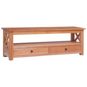 vidaXL Mueble para TV de madera maciza de caoba 120x30x40 cm