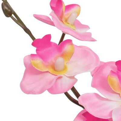 vidaXL Planta artificial orquídea con macetero 30 cm rosa