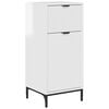 vidaXL Gabinete de Ba&ntilde;o con caj&oacute;n brillante 39,5 x 36 x 88 cm