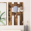 vidaXL Perchero de pared Roble ahumado 65 x 3 x 100 cm