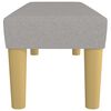 vidaXL Banco de tela gris claro 100x30x30 cm