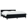 vidaXL Cama box spring con colch&oacute;n terciopelo negro 180x220 cm