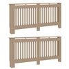 vidaXL Cubierta de Radiador 2 uds. Roble Sonoma 172 x 19 x 81,5 cm