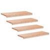vidaXL Alfombras para escalones 4 uds. 80 x 30 x 2 cm Natural