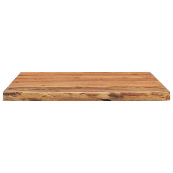 vidaXL Estante pared cuadrado madera de acacia borde vivo 40x40x2,5 cm