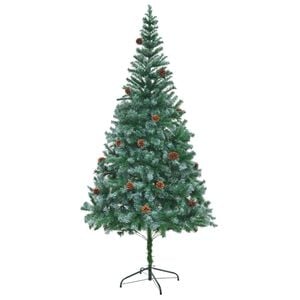 vidaXL &Aacute;rbol de Navidad artificial con pi&ntilde;as 210 cm