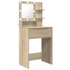 vidaXL Mesas de tocador de dormitorio Roble Sonoma 80 x 39,6 x 135 cm