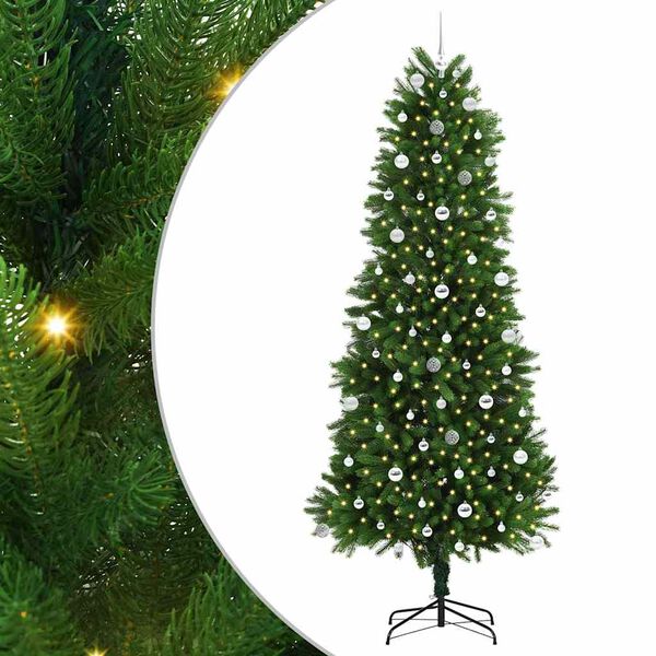 vidaXL &Aacute;rbol de Navidad con 300 LED con soporte Verde 240 cm PE