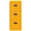 vidaXL Mueble archivador con caj&oacute;n Amarillo Mostaza 44 x 50 x 106.5 cm