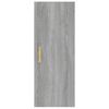 vidaXL Armario de pared madera contrachapada gris Sonoma 34,5x34x90 cm