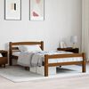 vidaXL Estructura cama sin colchón madera pino marrón miel 100x200 cm