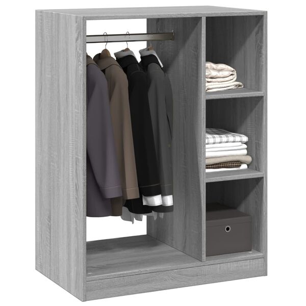 vidaXL Armario de madera de ingenier&iacute;a gris Sonoma 77x48x102 cm