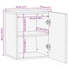 vidaXL Gabinete Colgante de Ba&ntilde;o con puerta Nogal 38 x 33 x 48 cm