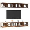vidaXL Conjunto de mueble de TV Montaje en la pared 6 pcs Madera vieja