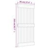 vidaXL Puerta corredera con herrajes madera maciza de pino 95x210 cm