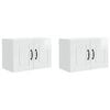 vidaXL Armario de Pared PORTO 2 pcs brillante 60 x 31 x 40 cm