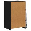 vidaXL Aparador LED Roble Negro 41 x 37 x 67 cm Madera de ingenier&iacute;a