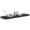 vidaXL Estante flotante de pared MDF negro 90x23,5x3,8 cm