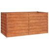 vidaXL Arriate oxidado de acero corten 160x80x77 cm